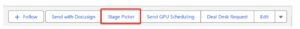 Salesforce stage validation picker